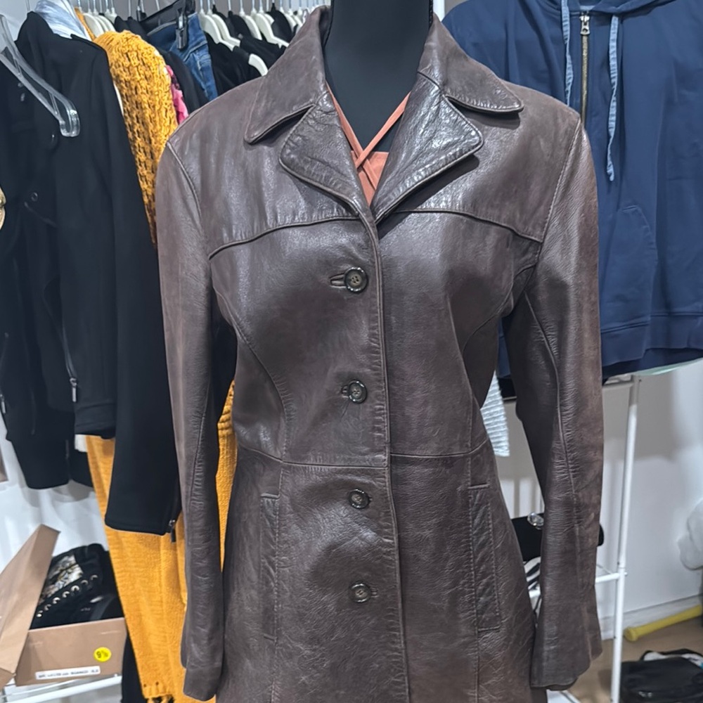 Vintage incredible condition. Brown Leather Women's Jacket - Picture 2 of 8